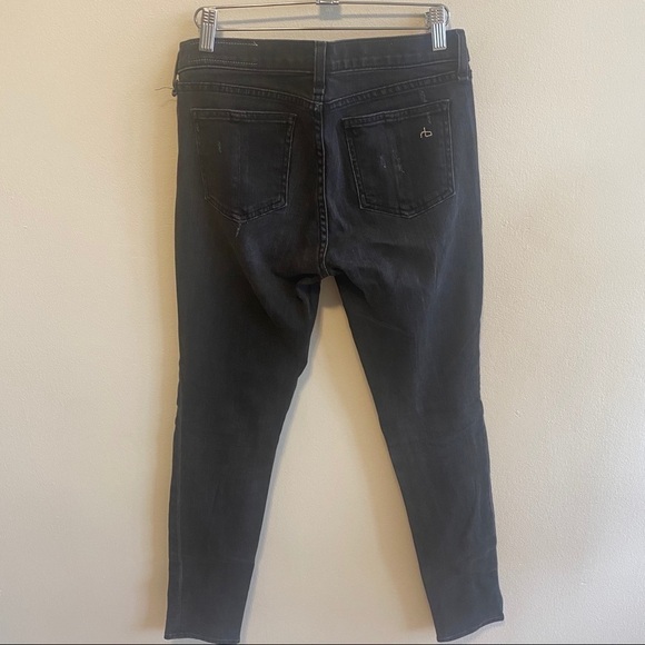 COPY - RAG & BONE Black Distressed Denim Jeans Sz 27 - Picture 8 of 9